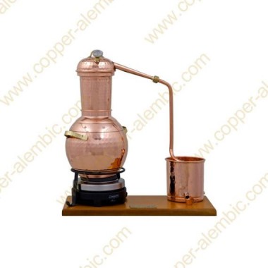 2,5 L Premium Destillierkolben mit Säule (Thermometer, elektrische Platte)