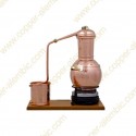 2,5 L Premium Destillierkolben mit Säule (Thermometer, elektrische Platte)