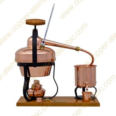 1,25 L Destillierutensil (Thermometer, Alkohol-Lampe)