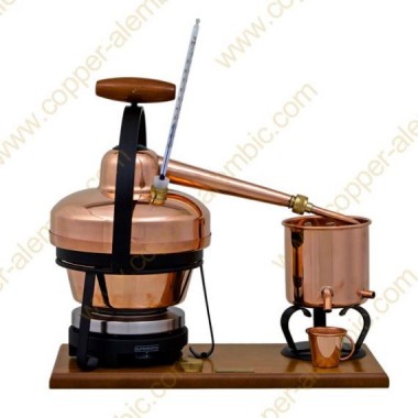 1,25 L Premium Destillierutensil (Thermometer, elektrische Platte)