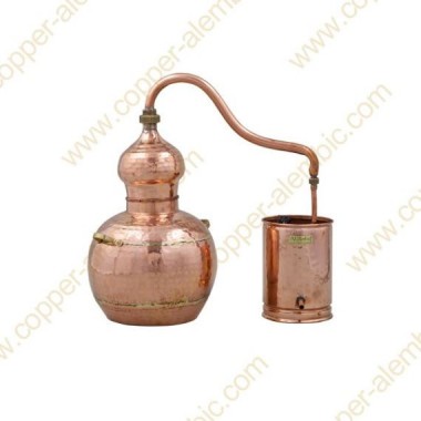 5 L Kupfer-Destillierkolben mit Schweissverbindungen Premium