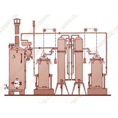 Portuguese Arrastre de Vapor with 2 Separate Distilling Column
