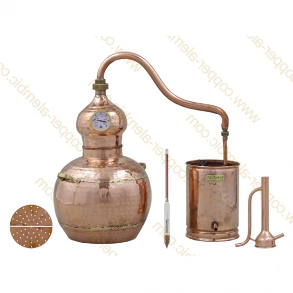5 L Alambic en Cuivre Kit Distillation Spiritueux