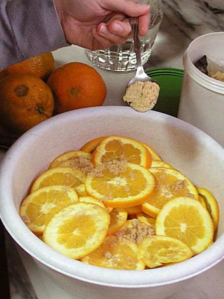 Destilación de naranja